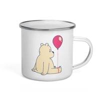 Емайлирано канче "Мечо с балон" - small - 3