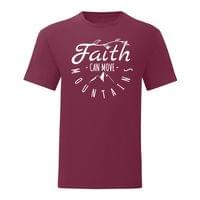 Тениска "Faith Can Move Mountains" (мъжка) - small - 4