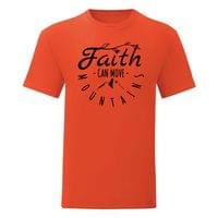 Тениска "Faith Can Move Mountains" (мъжка) - small - 8