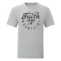 Тениска "Faith Can Move Mountains" (мъжка) - small - 11