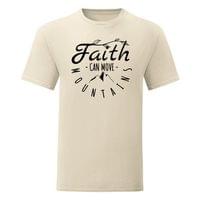 Тениска "Faith Can Move Mountains" (мъжка) - small - 13