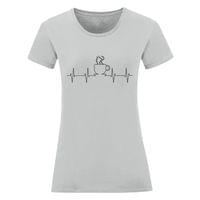 Дамска тениска "Heartbeat: Кафе" - small - 15