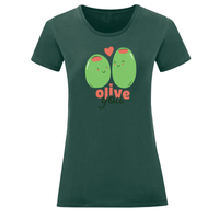 Тениска "Olive You" (дамска) - small - 10