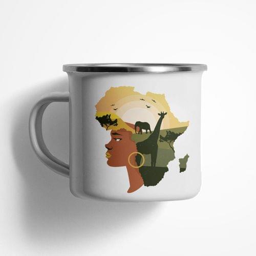 Емайлирано канче &amp;quot;Women of Africa&amp;quot; - 1