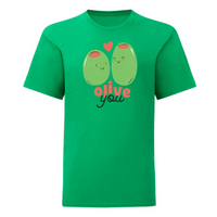 Тениска "Olive You" (детска) - small - 8