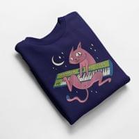 Ватирана блуза "Музикална котка" - small - 1