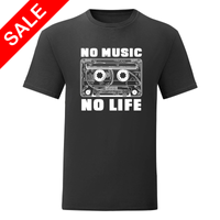 Мъжка тениска "No Music No Life" - small - 0