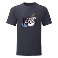 Тениска "My Wife Rocks" (мъжка) - small - 1