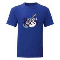 Тениска "My Wife Rocks" (мъжка) - small - 4
