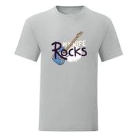 Тениска "My Wife Rocks" (мъжка) - small - 2