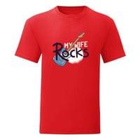 Тениска "My Wife Rocks" (мъжка) - small - 10