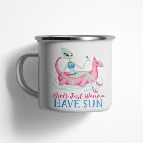 Емайлирано канче &amp;quot;Girls Wanna Sun&amp;quot; - 1