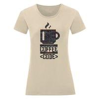 Дамска тениска "Coffee Code" - small - 1