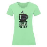 Дамска тениска "Coffee Code" - small - 3