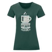 Дамска тениска "Coffee Code" - small - 11