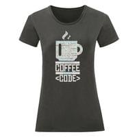 Дамска тениска "Coffee Code" - small - 15