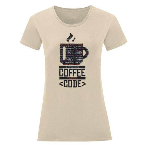 Дамска тениска "Coffee Code" - 2