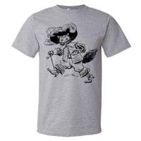 Мъжка тениска "Котаракът в чизми" - small - 0