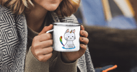 Емайлирано канче "Вълшебно коте" - small - 4