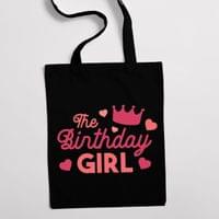Eко чанта "Birthday Girl" - small - 2