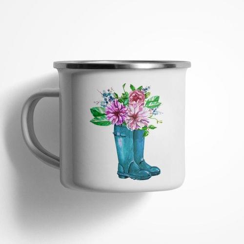 Емайлирано канче &amp;quot;Цветя на душата&amp;quot; - 1