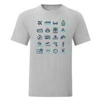 Мъжка тениска "Travel Icons" - small - 1