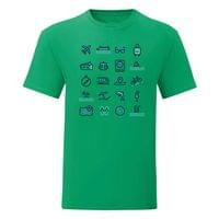 Мъжка тениска "Travel Icons" - small - 2