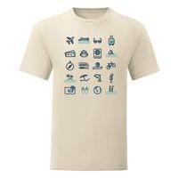 Мъжка тениска "Travel Icons" - small - 5