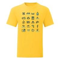 Мъжка тениска "Travel Icons" - small - 7