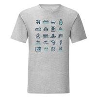 Мъжка тениска "Travel Icons" - small - 8