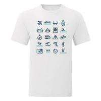 Мъжка тениска "Travel Icons" - small - 9