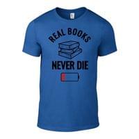 Мъжка тениска "Books Never Die" - small - 1