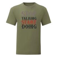 Тениска "Stop Talking" (мъжка) - small - 4