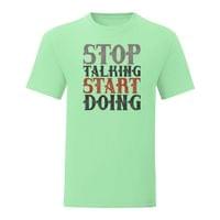 Тениска "Stop Talking" (мъжка) - small - 1
