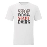 Тениска "Stop Talking" (мъжка) - small - 15