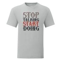 Тениска "Stop Talking" (мъжка) - small - 16