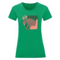 Дамска тениска "Sit Happens" - small - 1