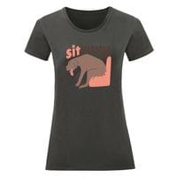 Дамска тениска "Sit Happens" - small - 2