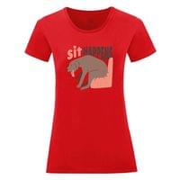 Дамска тениска "Sit Happens" - small - 5