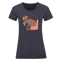 Дамска тениска "Sit Happens" - small - 16