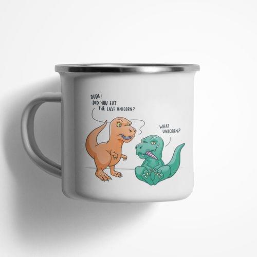 Емайлирано канче &amp;quot;T-Rex и последният еднорог&amp;quot; - 1