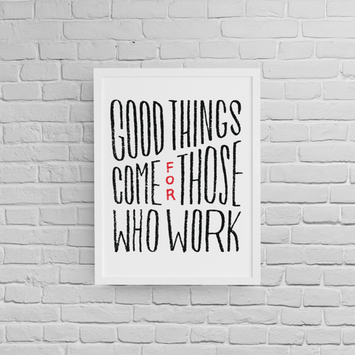 Постер с рамка "Good things" - 2