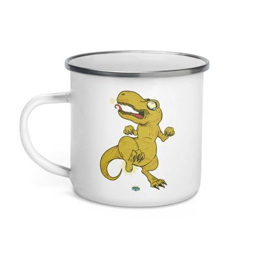 Емайлирано канче "T-Rex и лего" - 2