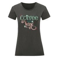 Дамска тениска "Coffee Until Wine" - small - 0