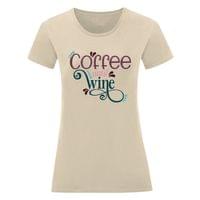 Дамска тениска "Coffee Until Wine" - small - 5