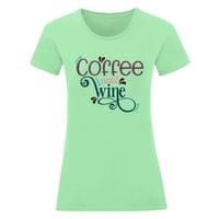 Дамска тениска "Coffee Until Wine" - small - 10
