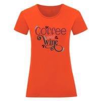 Дамска тениска "Coffee Until Wine" - small - 9