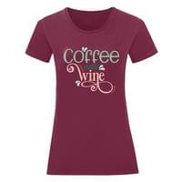 Дамска тениска "Coffee Until Wine" - small - 14