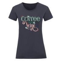 Дамска тениска "Coffee Until Wine" - small - 16