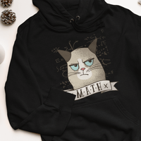 Дамска худи рокля "Grumpy Math Cat" - small - 0
